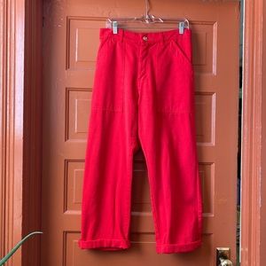 BIG BUD PRESS medium mustang red work pants